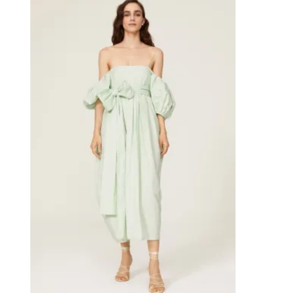 🔥 Mint green Cecilie Bahnsen bow gown 2
